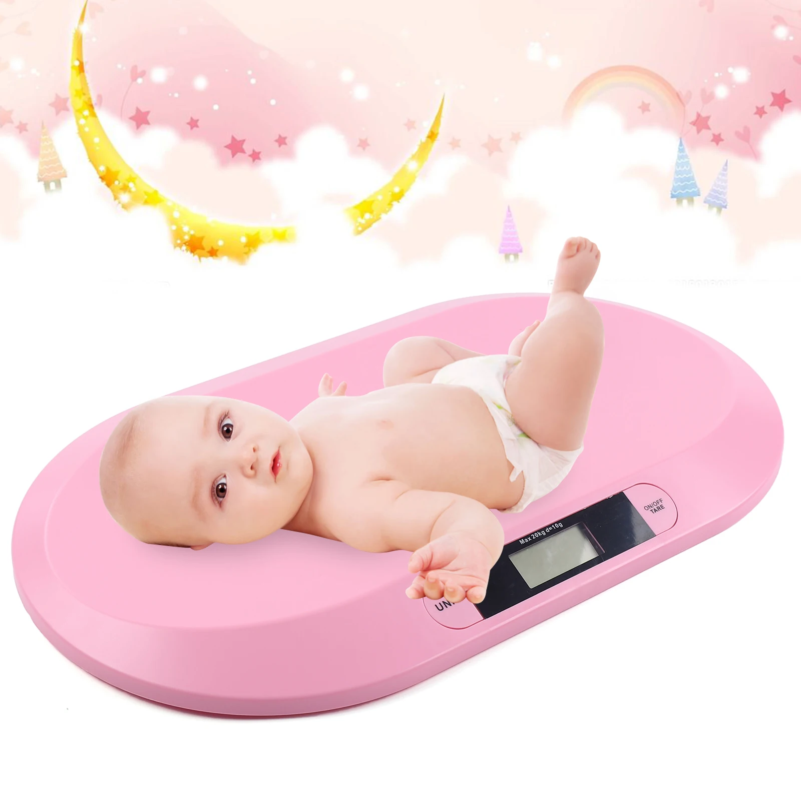 High-Precision Digital Baby Weighing Scale (Max 44 lbs),
