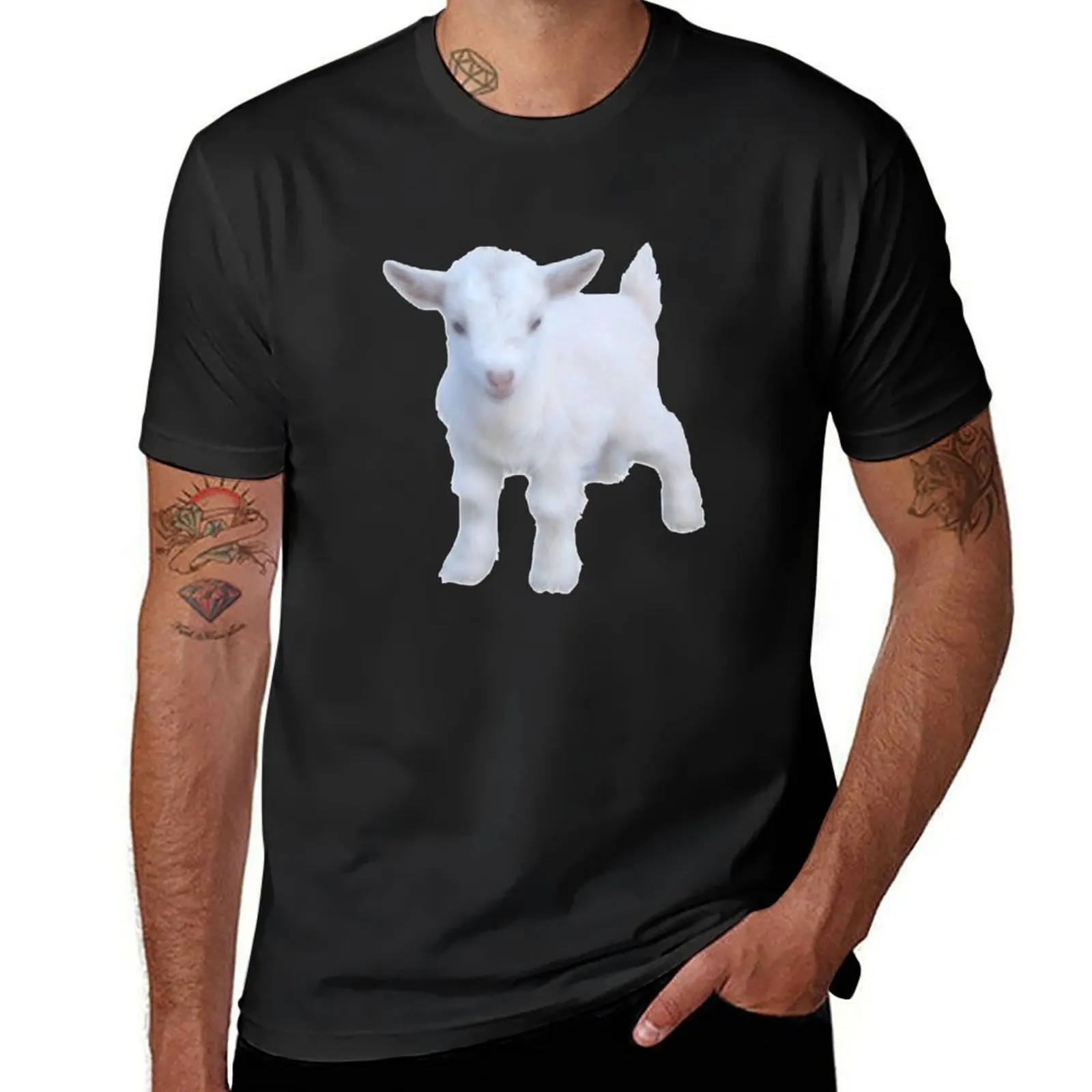 

Baby goat T-Shirt customizeds quick drying aesthetic clothes slim fit t shirts for men