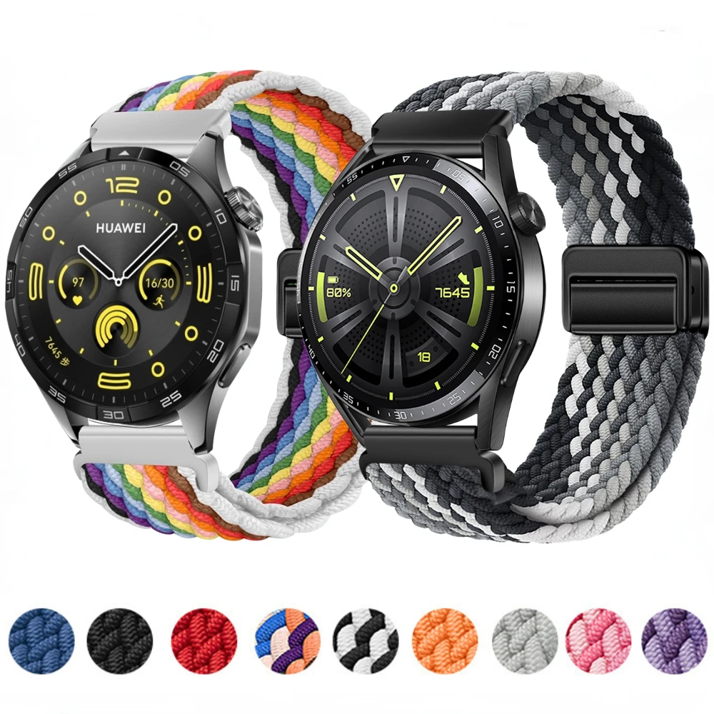 

Ремешок нейлоновый для Huawei watch 4/GT4/GT2/3 Pro Amazfit GTR 3/4, мягкий воздухопроницаемый браслет для Samsung Galaxy watch 6/5/4/3, 20 мм 22 мм