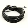 Pulsera de cuero multicapa tejida a mano para hombre