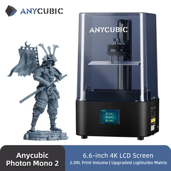 ANYCUBIC Photon Mono 2 LCD UV Resin 3D Printer High-Speed 3D Printing 6.6" 4K Monochrome Screen 165*143*89mm Printing Size