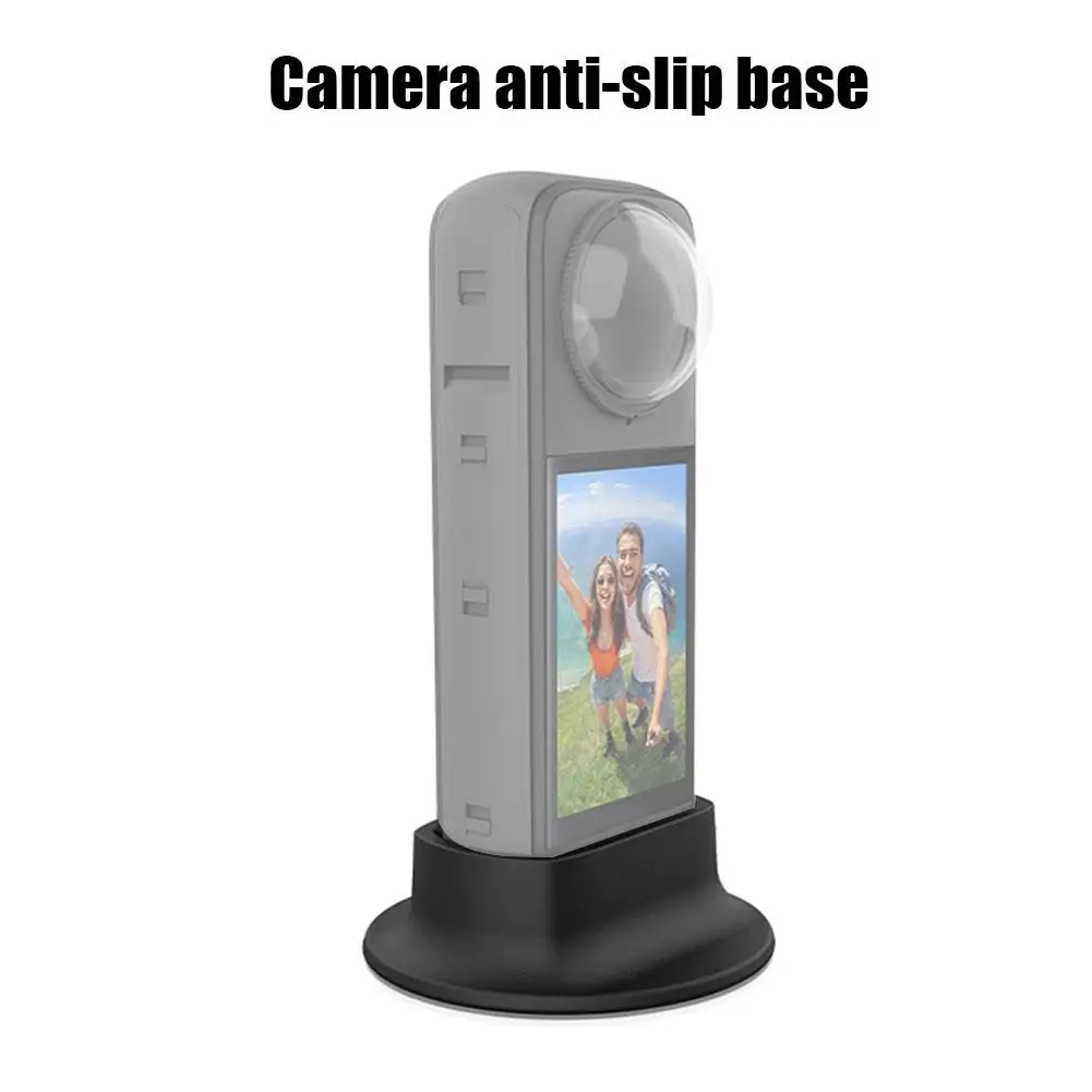 Insta360X4 실리콘 베이스 카메라에 적합, 미끄럼 방지 고정 브래킷 베이스 확장 안정화 액세서리