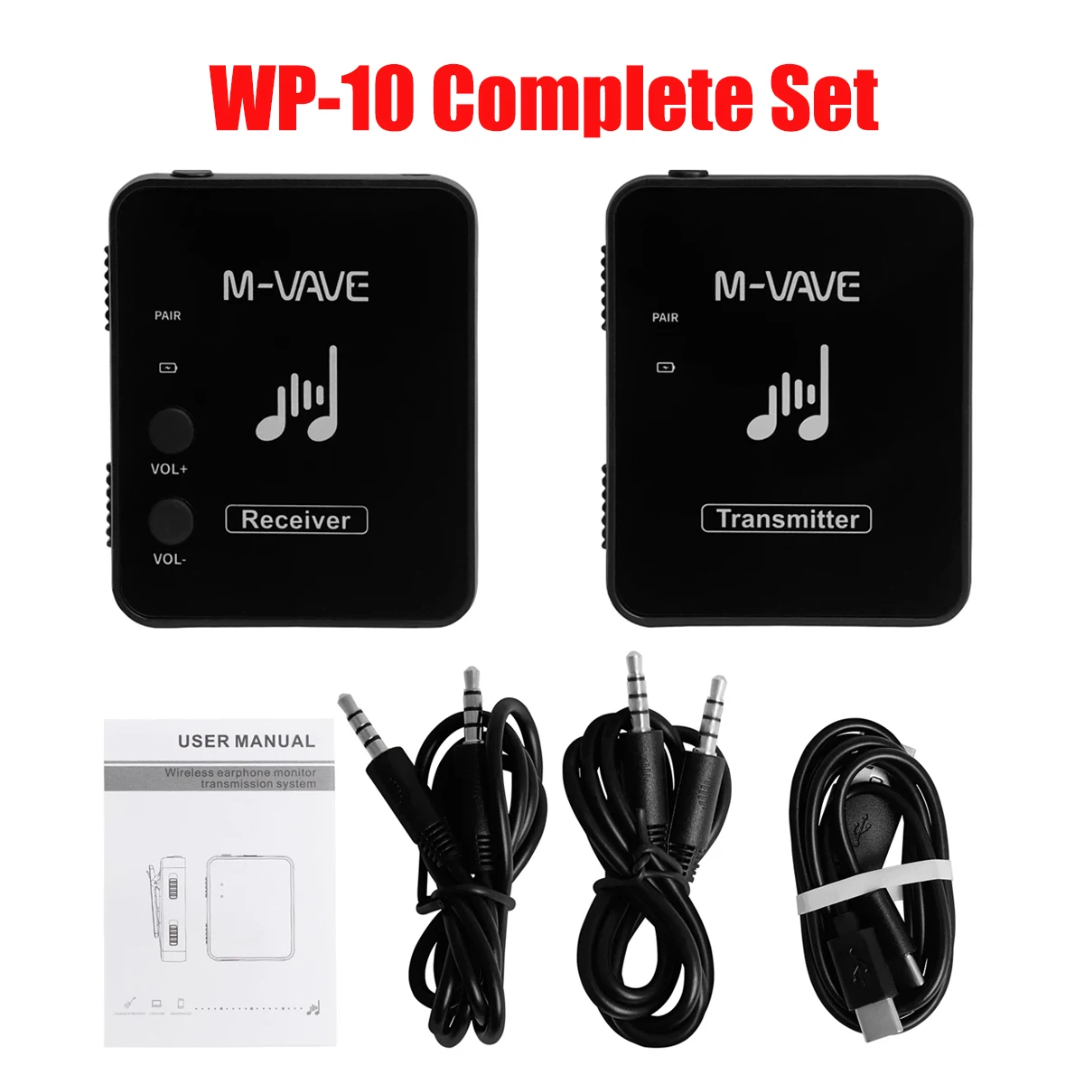 Wireless Ear Back Receiver - Rechargeable Receiver for Earphone Monitor System