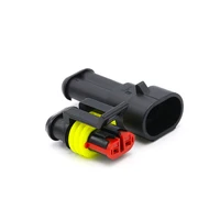 2Pin Waterproof AMP Auto Connector 18AWG M/F 1.5mm Term Quick Disconnect for Car Truck VehicleDJ7021-1.5-11/21 282080-1/282104-1 2