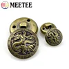 50Pcs Meetee Antiqued Bronze Gold Metal Buttons Dragon for Suits Shirt Coat Jacket Shank Buckle Sewing Clothes Accessories B3-17 1
