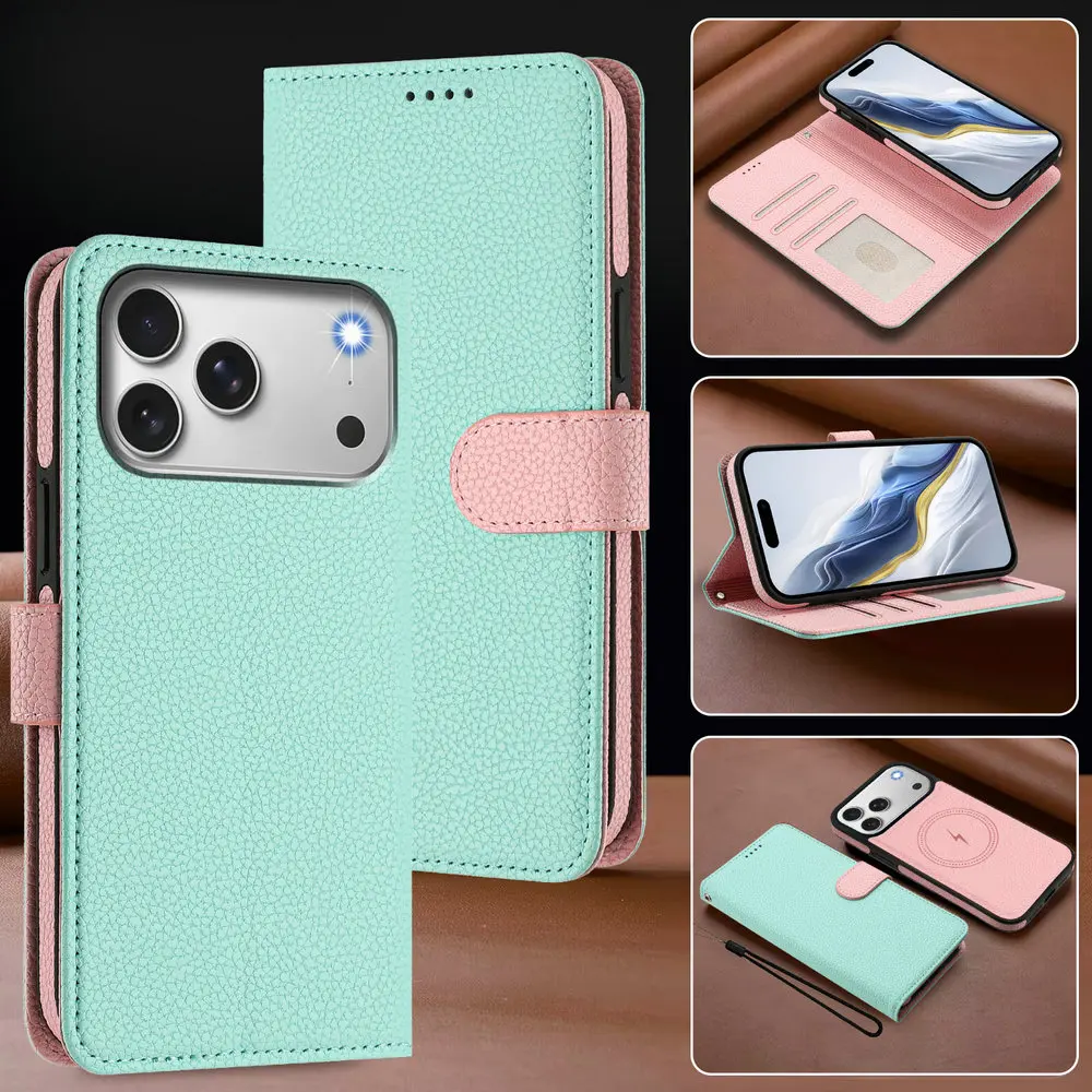 2-in-1 Detachable Leather Wallet Case with RFID Protection