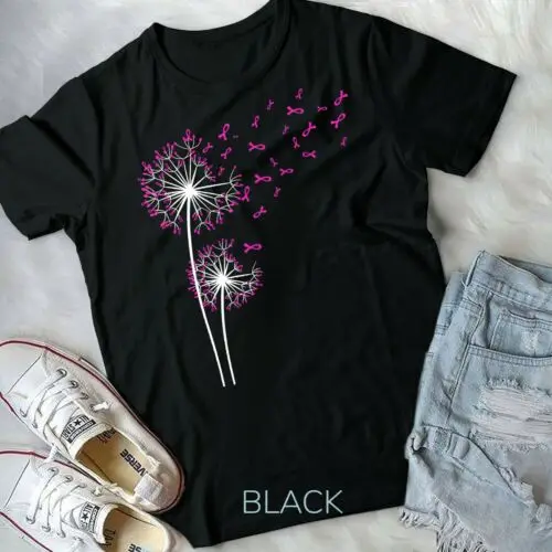 

Футболка унисекс с изображением одуванчика веры надежды любви рака груди