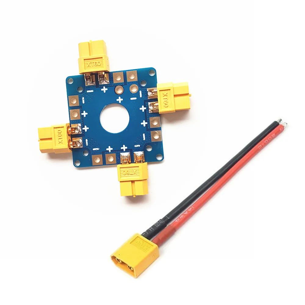 

Соединитель для радиоуправляемого квадрокоптера XT60, панель распределения питания ESC с кабелем XT60 для DIY RC FPV мультикоптера, запчасти для самолетов