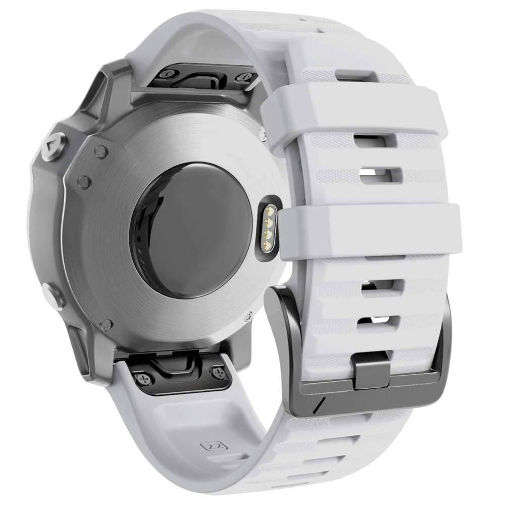 Premium Silicone QuickFit Watch Strap - 22mm/26mm, Compatible with Garmin Fenix & More