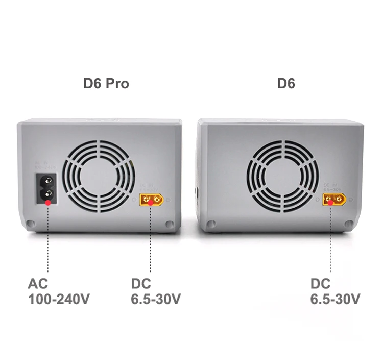 HOTA D6 Dual DC650W 15A 2 Channel Smart Charger for Lipo LiIon NiMH Battery Rc Drone Spare Parts with Wireless Charging thumbnail 5