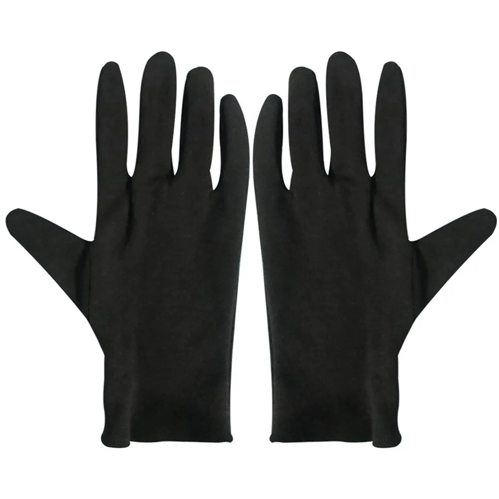 

12 Pairs Cotton, Black Work, Jewelry Inspection,, for Home Laboratory Outdoor ( Size )