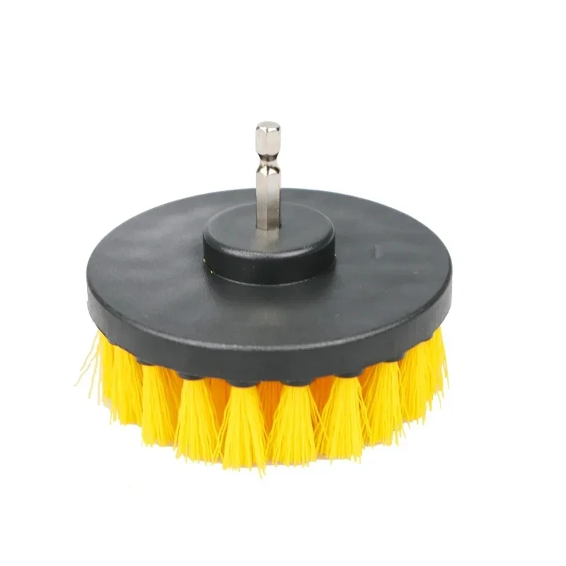 UNTIOR Nylon Electric Scrubber Brush Set Plastic Round Detail Scrubber Brush Cleaning Tool Car Wash Brush For Cleaning Carpet
