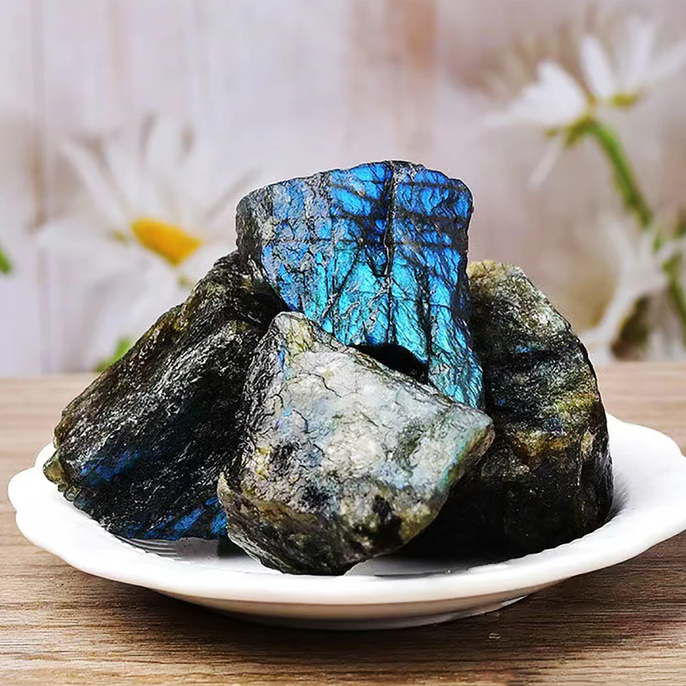 Natural Quartz Crystal Stones Labradorite Ore Fluorite Irregular Shape Real Mineral Rock Reiki Healing Specimen Home Decor