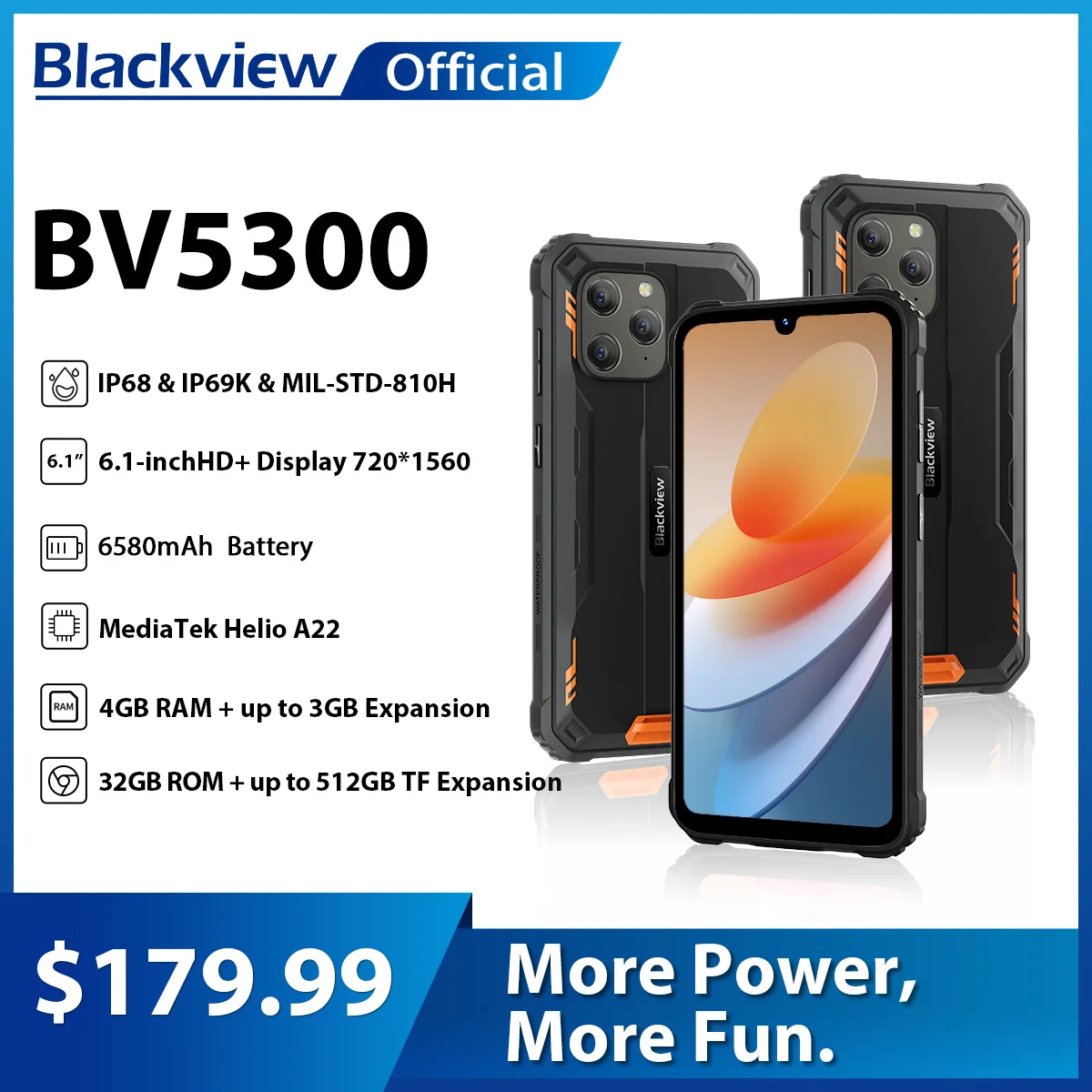 Blackview-BV5300-Rugged-Phone-4GB-32GB-Smartphone-IP68-Waterproof ...