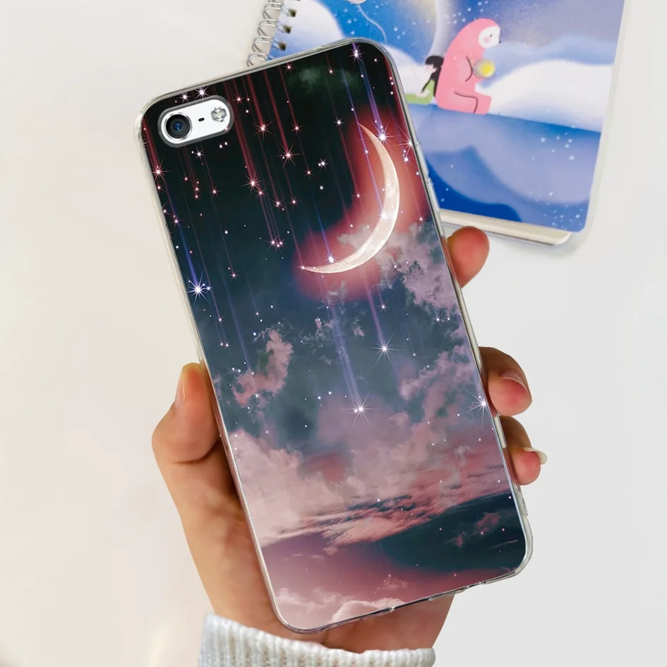 Cute Astronaut Clear Silicone Shockproof Phone Case