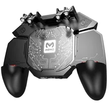 

1Pcs DL88 Phone Cooler Fan Game Controller Grip 6 Fingers Trigger Joystick for IOS Android Mobile Phone Gamepads Radiator Handle