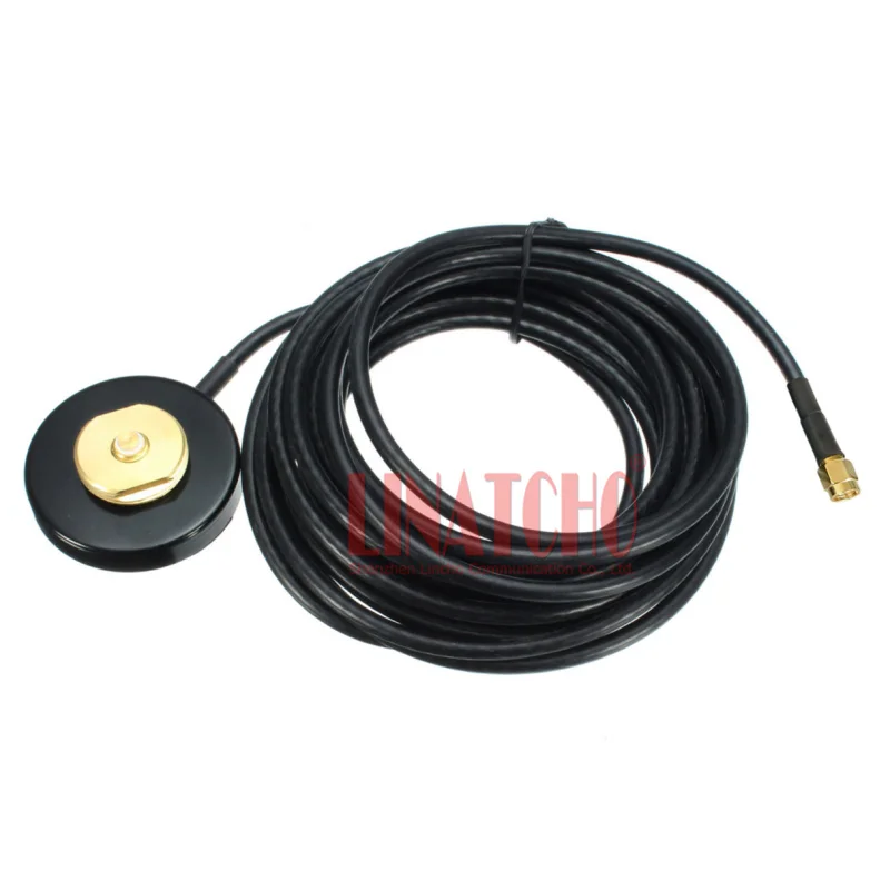 3 Meters RG58U Cable Mini Small NMO Connector Car Antenna Magnetic Base Bracket SMA Male