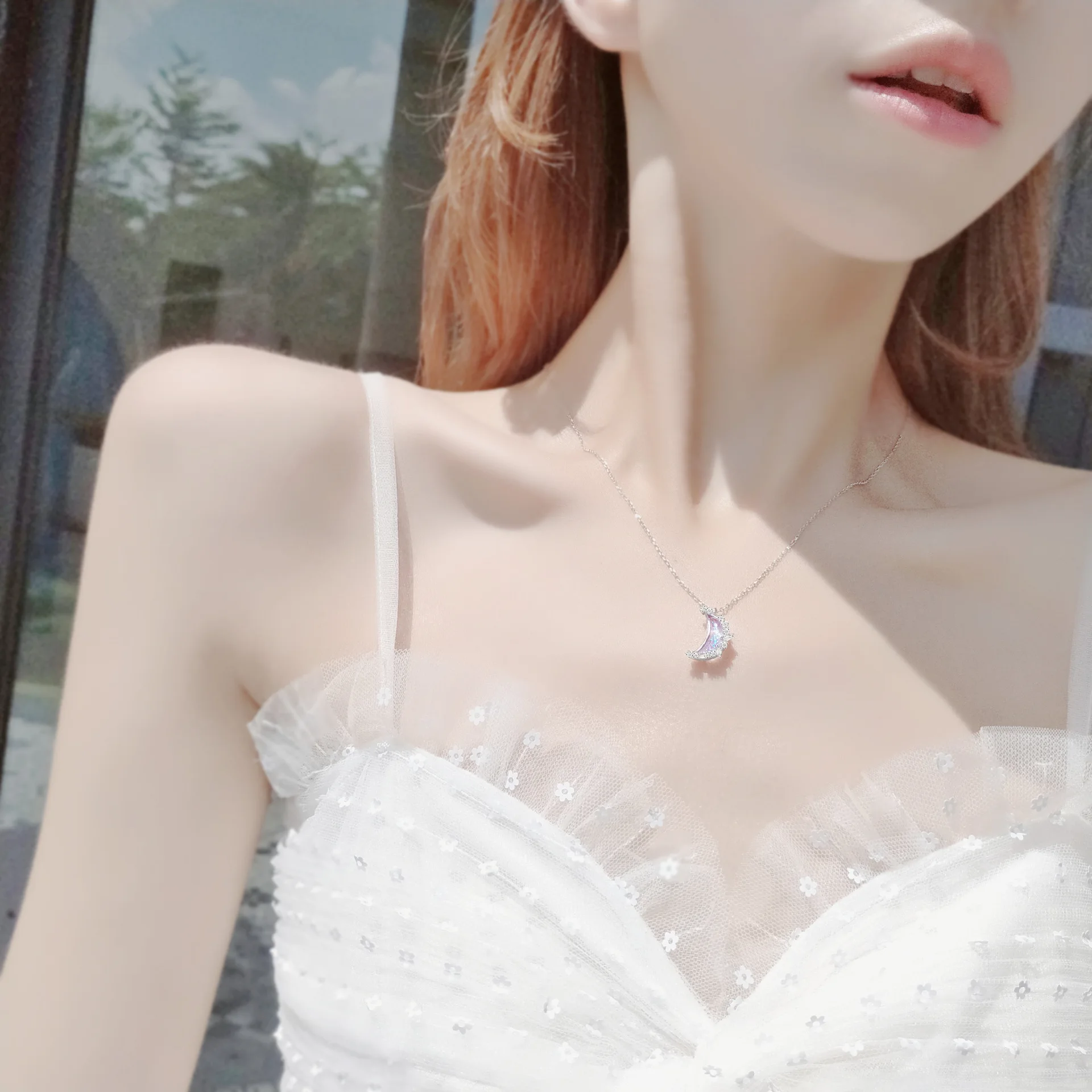 2025 Damenmode 2024 Süße Modekette mit Sternen, Neumond und Wolken-Schlüsselanhänger, Änderung der Zuckerfarbe, Geburtstagsgeschenk, Damen_voghion.com