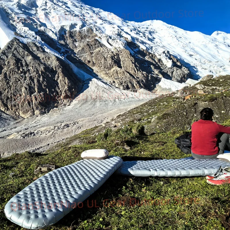 Light tour R Value 7.5/4.2 Outdoor Camping Sleeping Pad Portable Moisture-proof Pad Hiking Inflatable Mat