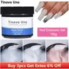 Tinovo Uno Poly Nail Gel French Manicure Builder UV Gel for Extension 150g White Crystal Pink Poly Acrylic Gel Paint Nails Art 1