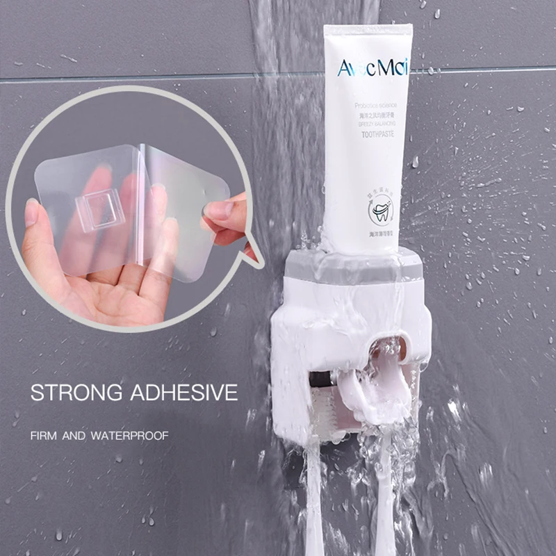 WIKHOSTAR Wall Mount Automatic Toothpaste Dispenser Toothpaste Squeezer Bathroom Accessories Creative Lazy Dispenser toothpaste squeezer toothpaste dispenser