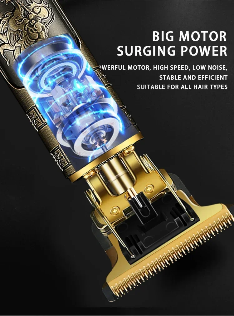 Description Picture 5 of itemT9 Electric Hair Trimmer Cordless Shave Hair Trimmer Cordless Shaver Trimmer Hair Cutting Machine for Barbers A5