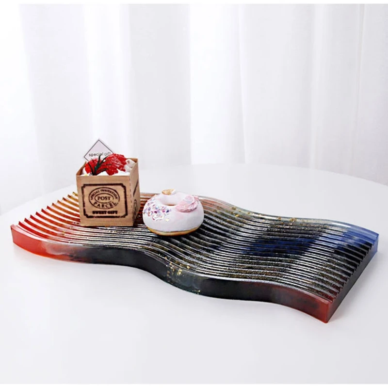 Fruit Plate Casting Mold Serving Borad Crystal Epoxy Mold Crystal Mold Drop shipping