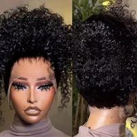 Perruque Full Lace 36 pouces 360, Ondulations Profondes, Dentelle HD, Pré-épilée, Bouclée, Densité 230, Perruques Frontales 13x6 Water Wave, Perruques Brésiliennes en Cheveux Humains 13x4 5
