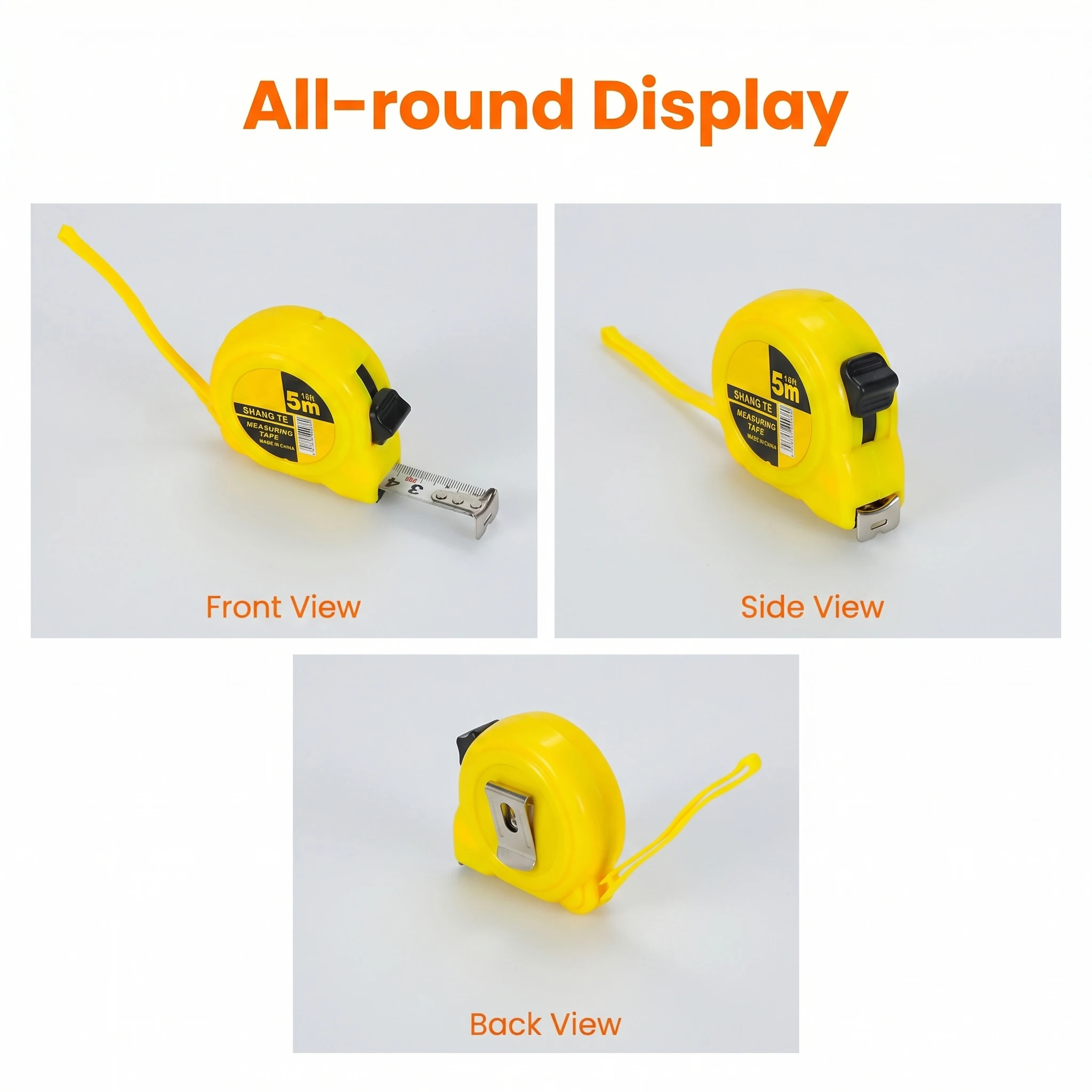 Metric Steel Tape Measure - Durable Metal Measuring Tool, 2m/3m/5m Lengths