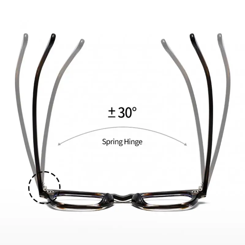 CATERSIDE Acetat Runde Männer Brillen Anti Blau Licht Lesen Brillen Angepasst Optische Gläser Frauen Täglichen Gläser – Detail 5