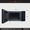 Magic Chef Countertop Microwave Oven, Small and Compact, 1000 Watt, 1.1 Cu Ft, Black 4