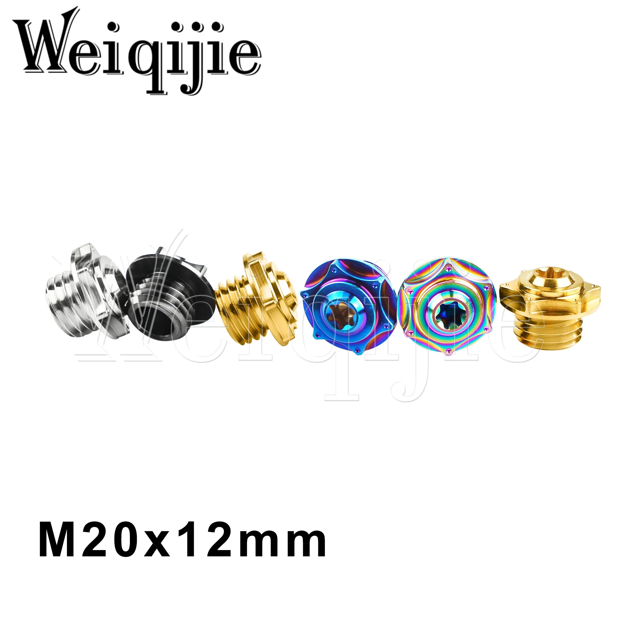 

Weiqijie Titanium Bolts M20x1.5/2.5mm Pitch Motorcycle Engine Oil Cap Bolts Honda Motorcycle Screw Fuel Cap Protector