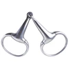 4.5 inch Horse Hollow Mouth Eggbutt 5 inches Riding Gag Bit 6inches Stainless Steel Bit Silivery Color Durable  Horse Armature 4