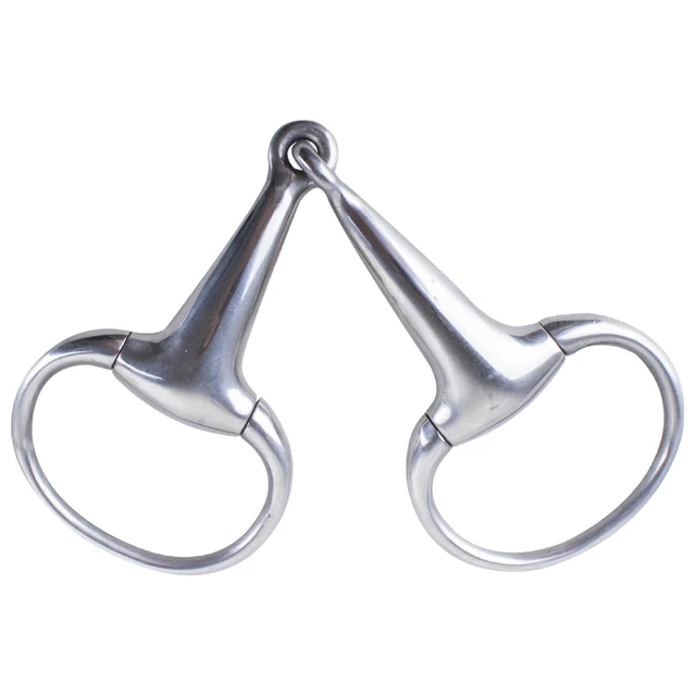 4.5 inch Horse Hollow Mouth Eggbutt 5 inches Riding Gag Bit 6inches Stainless Steel Bit Silivery Color Durable  Horse Armature 4