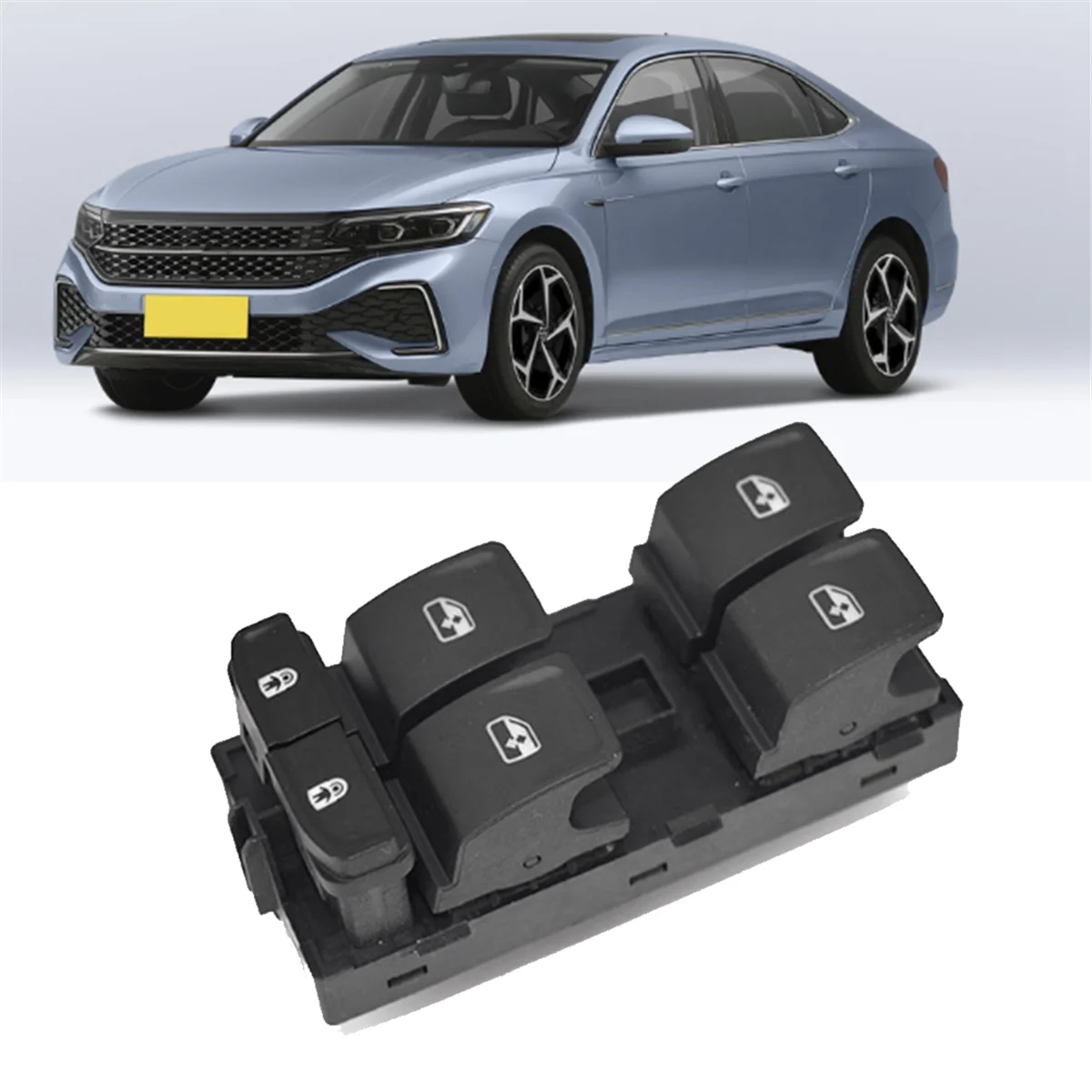 VW 자동차 전방 좌측 전동 윈도우 스위치, 단추 마스터 콘토럴 스위치, 자동차 액세서리, 3CC959857