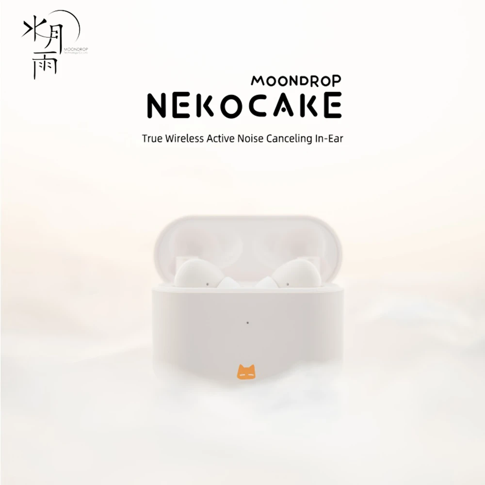 Moondrop Nekocake Ture Wireless Bluetooth Anc Active Noise Canceling In-ear Earphone Iem Sport Earbuds With Charging Box Headset - Earphones & Headphones - AliExpress