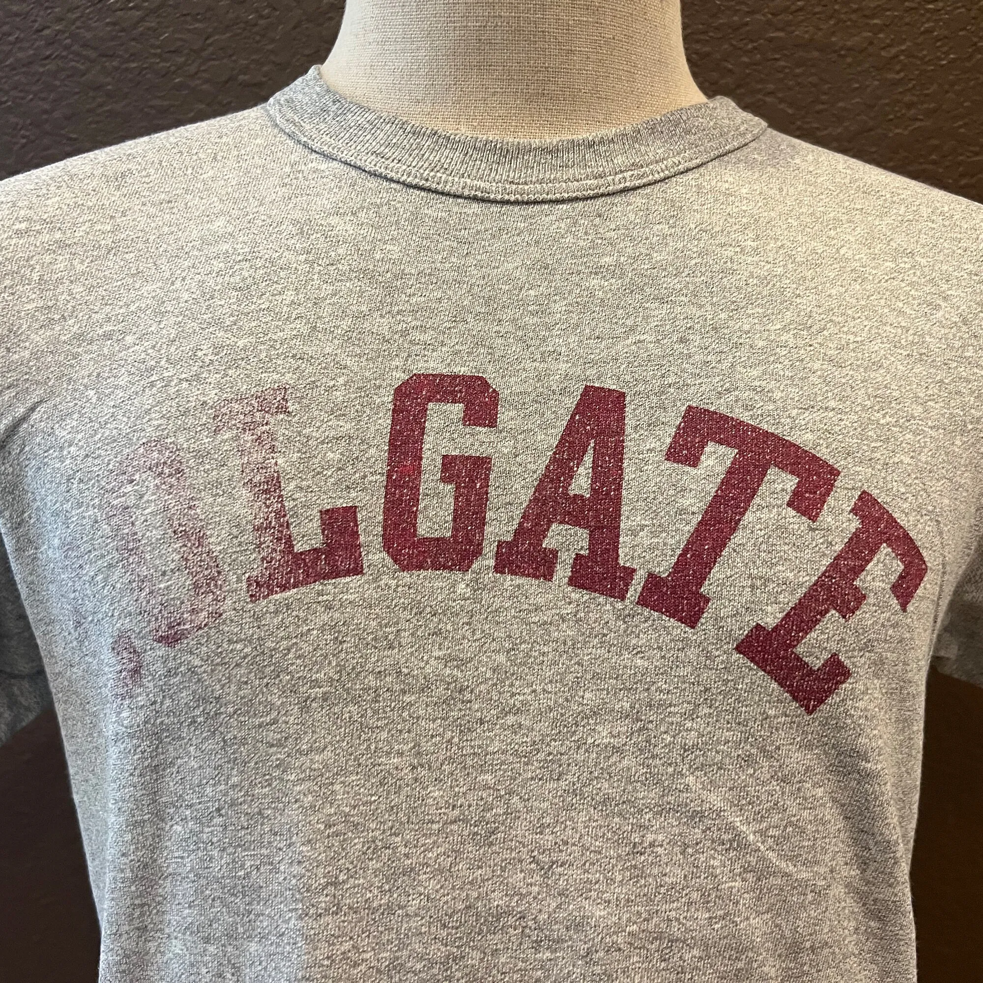Maglietta Vintage Anni '90 Colgate College Grey Taglia M