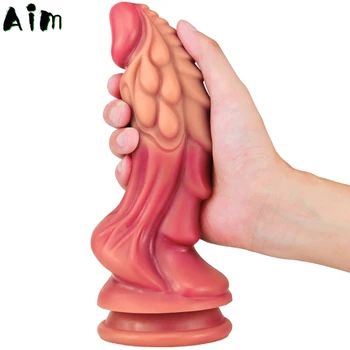 Dragon Dildo Woman Masturbator Sex Products Silicone Penis Dog Dildos Suction Cup Monster Didlo Sexy Toys Artificial Gode Adult 6