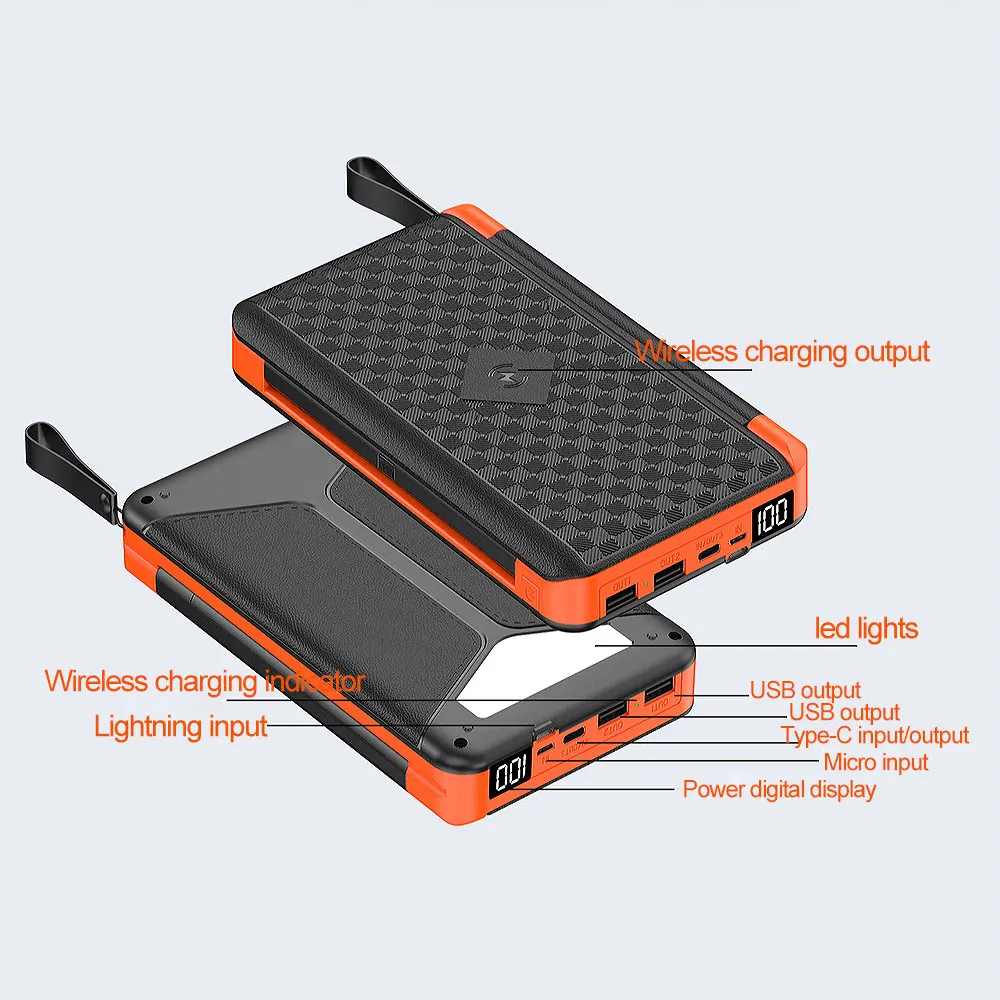 Solar Powerbank Best Solar Phone Charger For Hiking Hidden Flip