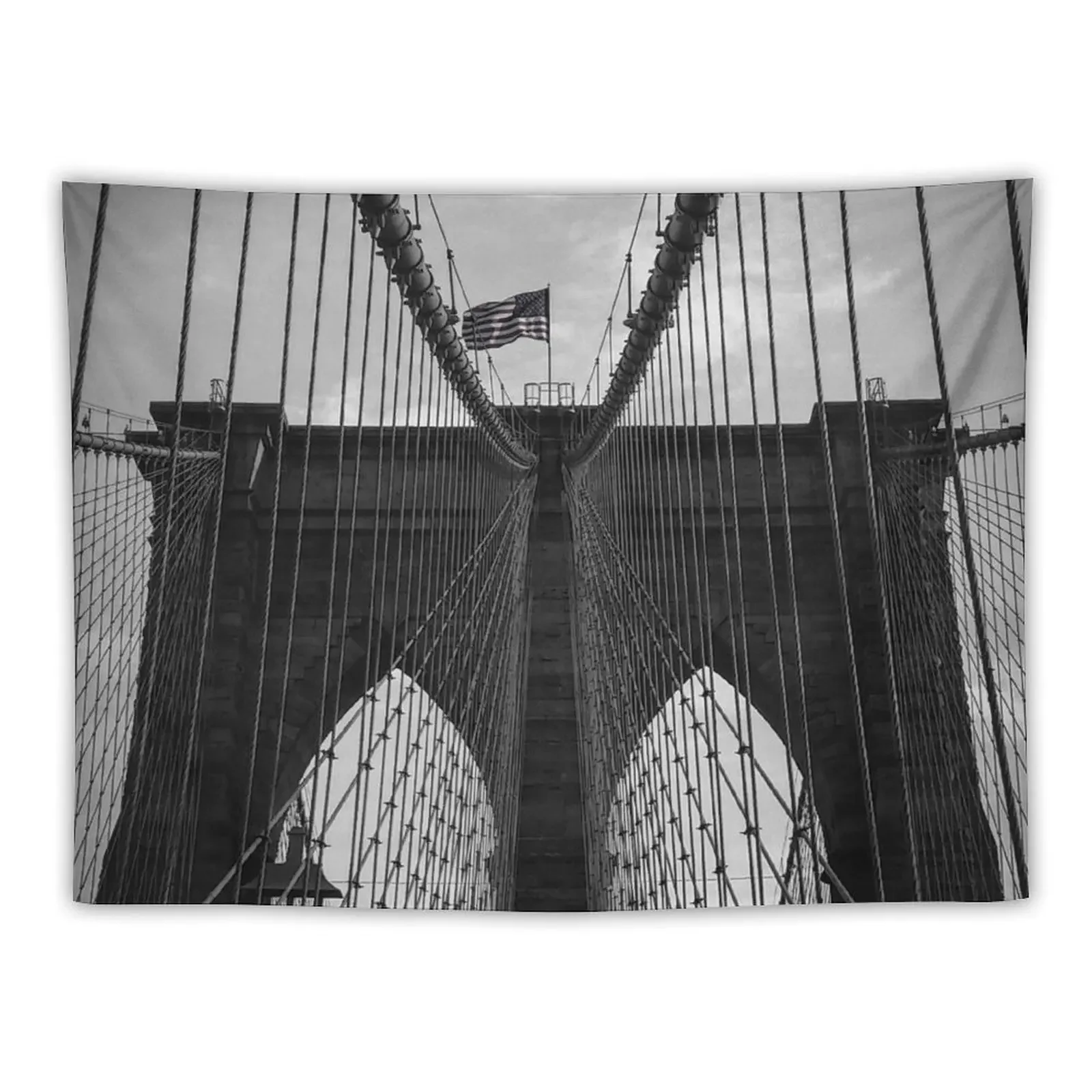 

Brooklyn Bridge Tapestry Wallpaper Bedroom Room Decor Cute Tapestry
