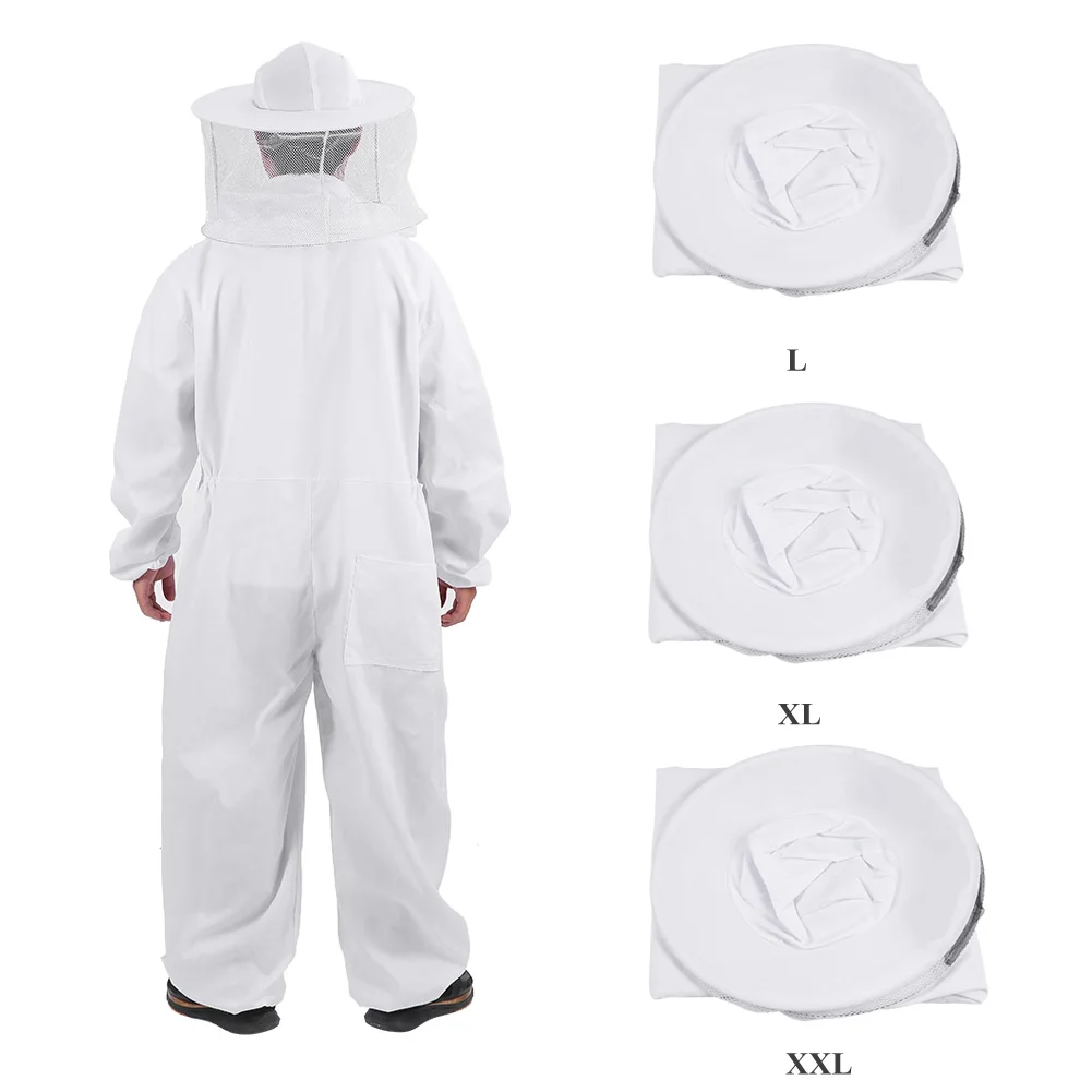 Beekeeper Protective Suit Beekeeper Suit Professional Beekeeping Protective Equipment Bee Keeping Full Body Beekeeper Suit Hat 4