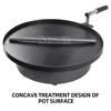 56cm Portable Pancake Pot Circular Gas Iron Plate Pot Commercial Stall Snack Equipment 2