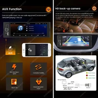 MEKEDE 1Din 6.86 Inch Carplay Android Auto Car Radio Universal Multimedia Player with BT FM Stereo USB Type-C Plug Cam Head Unit - Image 5