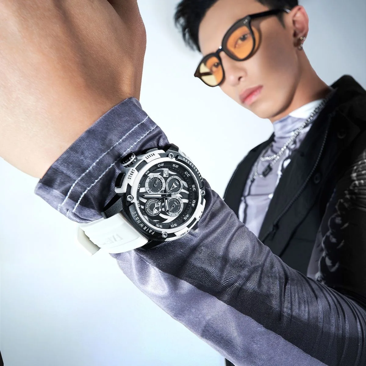 Fashion Mens Watches Famous Brand Mark Fairwhale Sports Silicone Strap Wristwatch Luxury Multifunctional Quartz Clock Boy Reloj