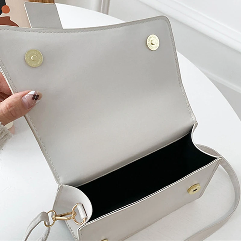 Bolsos PU Leather Woman Handbags Luxury Designer Female Shoulder Bag 2022 New Fashion All-match Messenger Small Square Bag