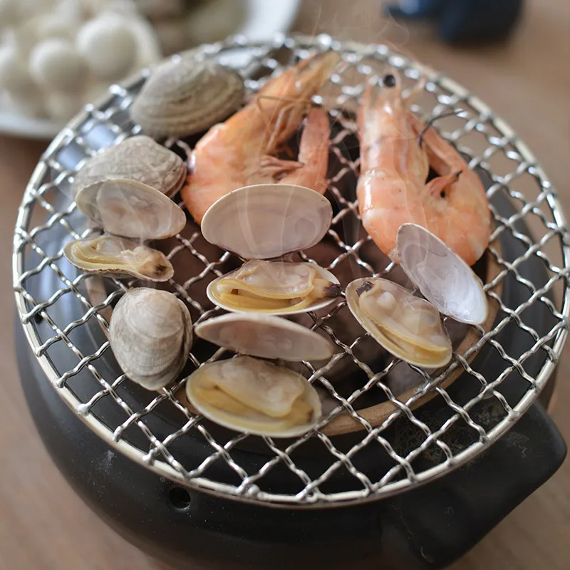 

BBQ Oven Household Charcoal Barbecue Grill Small Indoor Outdoor Stove Baking Net Korean Portable Charcoal Clay Grill