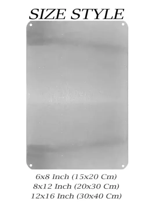 나오야 이노우에 모든 괴물의 왕 금속 플라크 포스터 클럽 제작 벽걸이 동고리 틴 사인 포스터