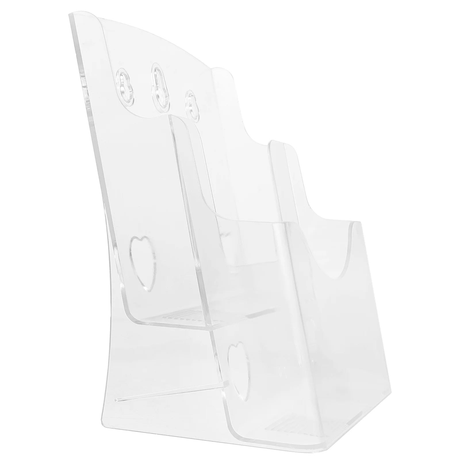 

Clear Acrylic Business Card Holder Brochure Credit Stand Card Desk Display Shelf Holder Paper Holder A5 Tier Magazine Holder