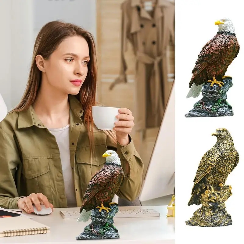 

Garden Eagle Statue Decorative Outdoor Animal Eagle Figurines Hand Painted Weatherproof Garden Statue Sculpture Animal Figurine