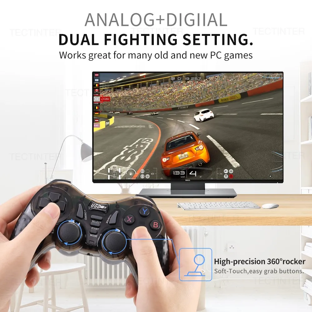 2.4G   е, PS3/PC/TV ڽ ̽ƽ  ܼ X   Ʈѷ  ׼